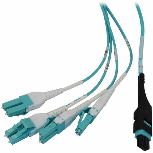 Eaton Tripp Lite Series Preloaded Fiber Panel, 1U - 4x (12F MTP/MPO-PC to 4x LC Duplex F/M) 8F Trunk Cables, OM4 Multimode, 10 m (32.8 ft.) - 4 - N48M-4M8L4-10 - Image 7