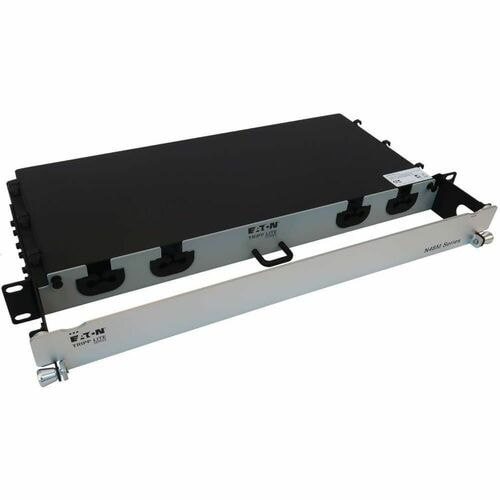 Eaton Tripp Lite Series Preloaded Fiber Panel, 1U - 4x (12F MTP/MPO-PC to 4x LC Duplex F/M) 8F Trunk Cables, OM4 Multimode, 10 m (32.8 ft.) - 4 - N48M-4M8L4-10