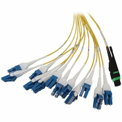 Eaton Tripp Lite Series Preloaded Fiber Panel, 1U - 2x (24F MTP/MPO-APC to 12x LC Duplex F/M) 24F Trunk Cables, OS2 Singlemode, 10 m (32.8 ft.) - 12 - N48S-2M24L12-10 - Image 6
