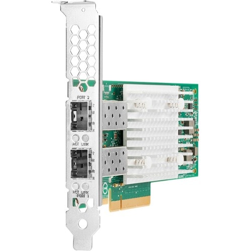 HPE 25Gigabit Ethernet Card - PCI Express 4.0 x8 - 25 Gbit/s Data Transfer Rate - 2 Port(s) - Optical Fiber - 25GBase-X, 10GBase-X - SFP28 - Standup - P08443-B21