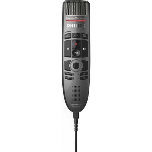 Philips SpeechMike Premium Touch Dictation Microphone - Condenser Microphone - USB - Portable SMP3800/00 - SMP3800/00