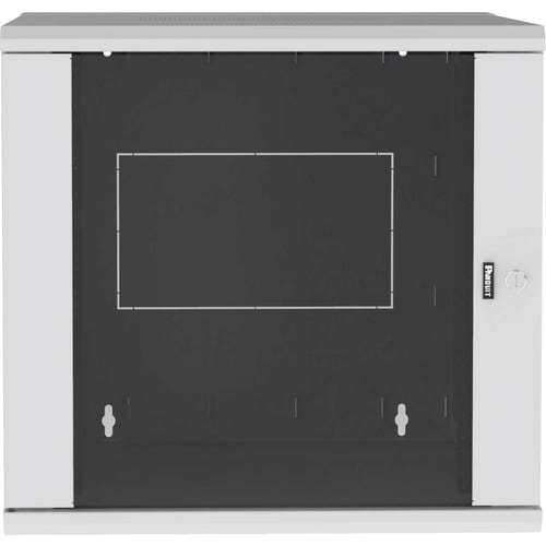 Panduit Wall Mount Cabinet, 12RU, 30" Depth, Windowed Door, White - For Networking - 12U Rack Height - Wall Mountable Enclosed Cabinet - White - Steel - 250 - PZWMC1230WH - Image 2