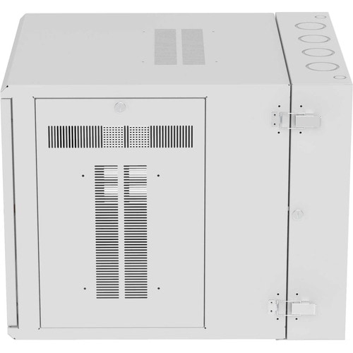 Panduit Wall Mount Cabinet, 12RU, 30" Depth, Windowed Door, White - For Networking - 12U Rack Height - Wall Mountable Enclosed Cabinet - White - Steel - 250 - PZWMC1230WH - Image 3