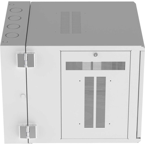 Panduit Wall Mount Cabinet, 12RU, 30" Depth, Windowed Door, White - For Networking - 12U Rack Height - Wall Mountable Enclosed Cabinet - White - Steel - 250 - PZWMC1230WH - Image 4