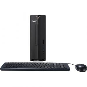Acer Aspire XC-830-UW91 Desktop Computer - Intel Celeron J4125 - 4 GB - 256 GB SSD - Windows 10 Home 64-bit - Intel UHD Graphics 600 - DVD-Writer - DT.BHFAA.001