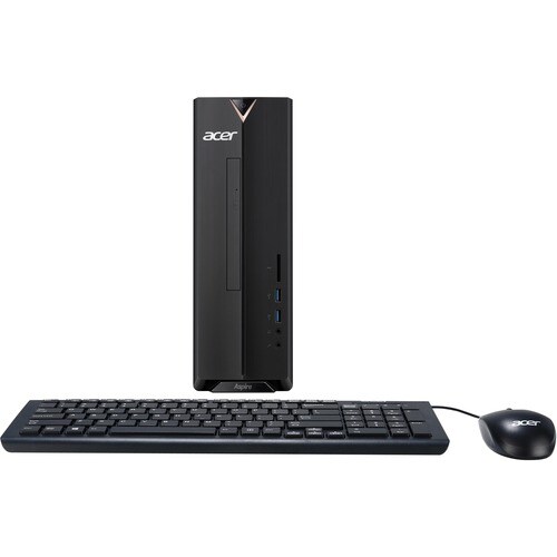 Acer Aspire XC-830-UW91 Desktop Computer - Intel Celeron J4125 - 4 GB - 256 GB SSD - Windows 10 Home 64-bit - Intel UHD Graphics 600 - DVD-Writer - DT.BHFAA.001