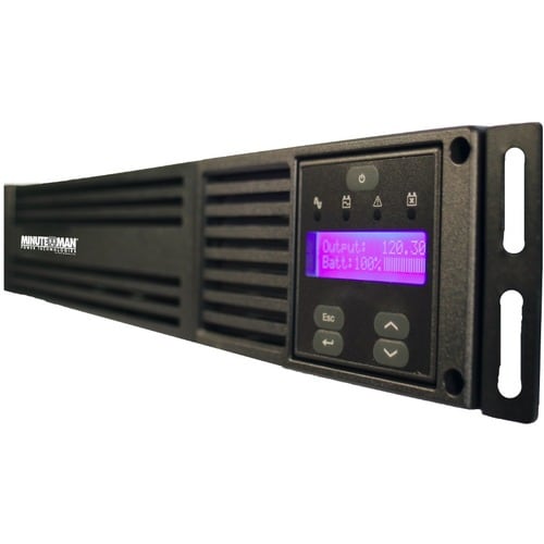 Minuteman EXR 2000VA Tower/Rack/Wall Mountable UPS - 2U Tower/Rack/Wall Mountable - AVR - 4.50 Minute Stand-by - 120 V AC Input - 120 V AC, 230 V AC - EXR2000RT2U - Image 4