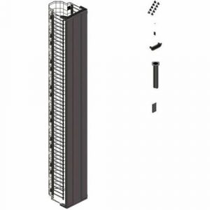 MM20 VERTICAL CABLE MGMT CAGE W/DOOR - MM20VMD812-B