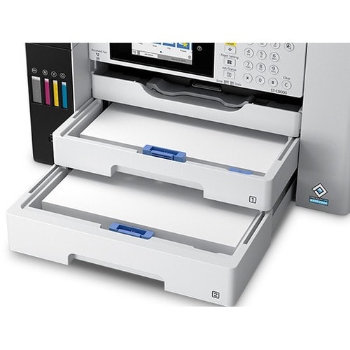 Epson WorkForce ST-C8090 Inkjet Multifunction Printer-Color-Copier/Fax/Scanner-4800x1200 dpi Print-Automatic Duplex Print-66000 Pages-550 sheets Input-Color Flatbed Scanner-1200 dpi Optical Scan-Color Fax-Wireless LAN-Epson Connect-Mopria - Copier/Fax/Printer/Scanner - 4800 x 1200 dpi - C11CH71203 - Image 11