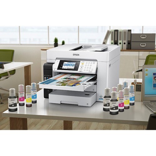 Epson WorkForce ST-C8090 Inkjet Multifunction Printer-Color-Copier/Fax/Scanner-4800x1200 dpi Print-Automatic Duplex Print-66000 Pages-550 sheets Input-Color Flatbed Scanner-1200 dpi Optical Scan-Color Fax-Wireless LAN-Epson Connect-Mopria - Copier/Fax/Printer/Scanner - 4800 x 1200 dpi - C11CH71203 - Image 17