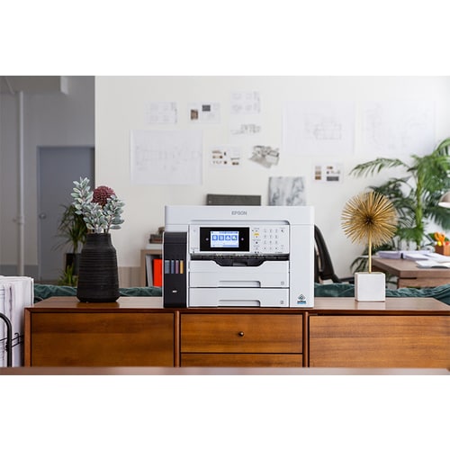 Epson WorkForce ST-C8090 Inkjet Multifunction Printer-Color-Copier/Fax/Scanner-4800x1200 dpi Print-Automatic Duplex Print-66000 Pages-550 sheets Input-Color Flatbed Scanner-1200 dpi Optical Scan-Color Fax-Wireless LAN-Epson Connect-Mopria - Copier/Fax/Printer/Scanner - 4800 x 1200 dpi - C11CH71203 - Image 19