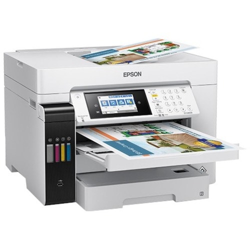 Epson WorkForce ST-C8090 Inkjet Multifunction Printer-Color-Copier/Fax/Scanner-4800x1200 dpi Print-Automatic Duplex Print-66000 Pages-550 sheets Input-Color Flatbed Scanner-1200 dpi Optical Scan-Color Fax-Wireless LAN-Epson Connect-Mopria - Copier/Fax/Printer/Scanner - 4800 x 1200 dpi - C11CH71203 - Image 4