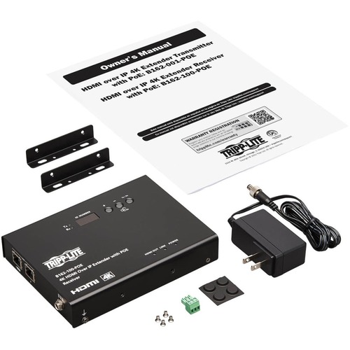 Eaton Tripp Lite Series HDMI over IP Encoder - 4K, 4:4:4, PoE, 328 ft. (100 m), TAA - 1 Input Device - 328 ft Range - 1 x - B162-001-POE - Image 6