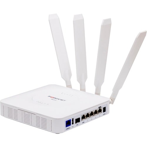Fortinet FortiExtender FEX-511F 2 SIM Ethernet, Cellular Wireless Router - 5G - HSPA+, LTE, UMTS - Quad Band - 4 x Antenna - 4 x Network Port - - FEX-511F