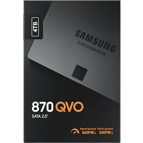 Samsung 870 QVO MZ-77Q4T0BW 4 TB Solid State Drive - 2.5" Internal - SATA (SATA/600) - 0.33 DWPD - 550 MB/s Maximum Read Transfer Rate - 256-bit Encryption - MZ-77Q4T0BW - Image 6