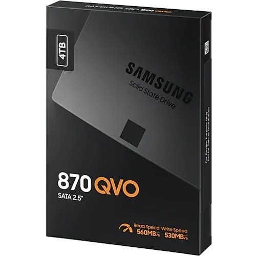 Samsung 870 QVO MZ-77Q4T0BW 4 TB Solid State Drive - 2.5" Internal - SATA (SATA/600) - 0.33 DWPD - 550 MB/s Maximum Read Transfer Rate - 256-bit Encryption - MZ-77Q4T0BW - Image 8