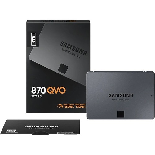 Samsung 870 QVO MZ-77Q4T0BW 4 TB Solid State Drive - 2.5" Internal - SATA (SATA/600) - 0.33 DWPD - 550 MB/s Maximum Read Transfer Rate - 256-bit Encryption - MZ-77Q4T0BW - Image 9