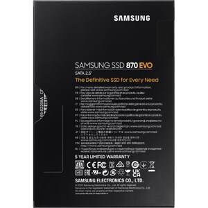 Samsung - Sourcing KIT SAMSUNG 870 EVO 2TB 2.5IN SATA III INTERNAL SSD 1-UNIT MZ-77E2T0BW - Image 7