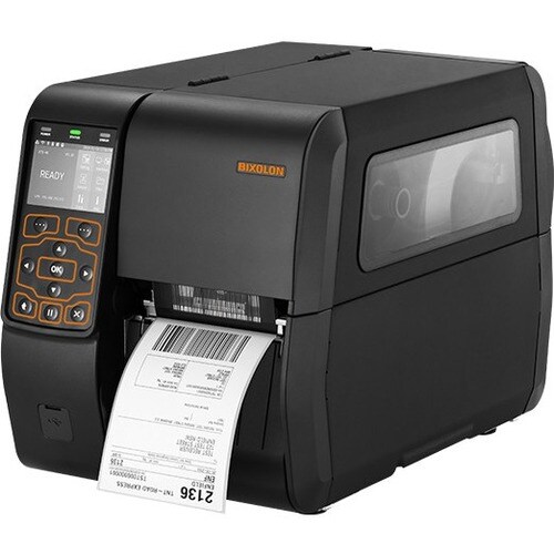 Bixolon XT5-43 Desktop Thermal Transfer Printer - Monochrome - Label Print - Gigabit Ethernet - USB - USB Host - Serial - US - Black - Real Time - XT5-43NS - Image 2