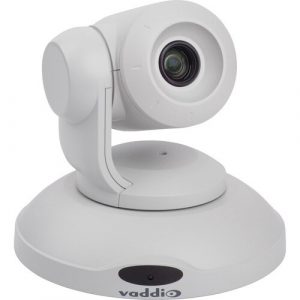 Vaddio ConferenceSHOT 10x Optical Zoom PTZ Camera - White - 2.4 Megapixel Interpolated - 1920 x 1080 Video - Exmor CMOS Sensor - Auto/Manual - Network (RJ-45) 999-9990-000W