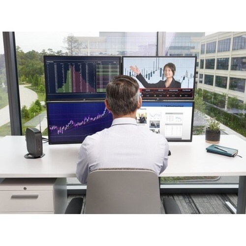 HP t740 Thin Client Ryzen V1756B Quad-core (4 Core) 3.25 GHz - TAA Compliant - AMD Chip - 8 GB RAM DDR4L SDRAM - 32 GB Flash Radeon - 4E8N8UP#ABA - Image 4