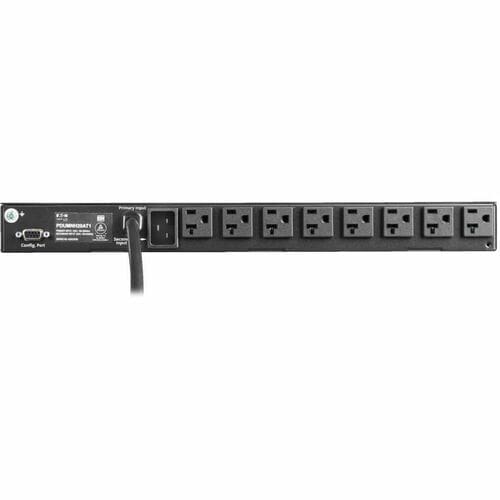 Eaton Tripp Lite Series 1.92kW 120V Single-Phase ATS/Monitored PDU - 16 5-15/20R Outlets, Dual L5-20P/5-20P Inputs, 12 ft. Cords, 1U, TAA - Metered Auto Transfer Switch - NEMA - PDUMNH20AT1 - Image 3