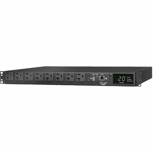 Eaton Tripp Lite Series 1.92kW 120V Single-Phase ATS/Monitored PDU - 16 5-15/20R Outlets, Dual L5-20P/5-20P Inputs, 12 ft. Cords, 1U, TAA - Metered Auto Transfer Switch - NEMA - PDUMNH20AT1 - Image 4
