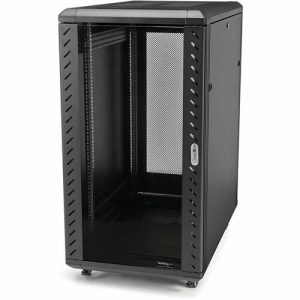 32U SERVER RACK CABINET 4 POST NETWORK EQUIPMENT RACK W/ CASTERS - RK3236BKF
