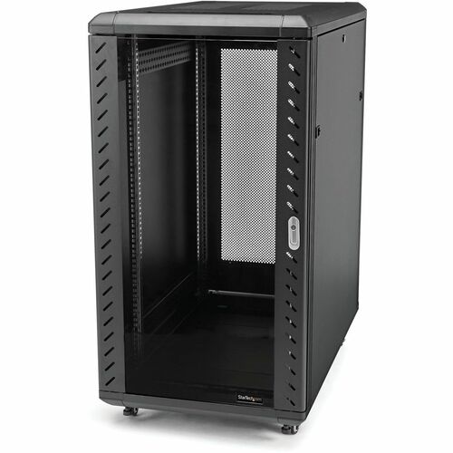 32U SERVER RACK CABINET 4 POST NETWORK EQUIPMENT RACK W/ CASTERS - RK3236BKF