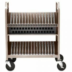 Bretford CUBE Transport Cart - TVCT30AC - 4 Casters - 5" Caster Size - Champagne - For 30 Devices TVCT30AC-90DCH - TVCT30AC-90DCH