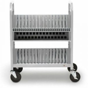 Bretford CUBE Transport Cart - TVCT30AC - 4 Casters - Arctic White - For 30 Devices TVCT30AC-90DAW - TVCT30AC-90DAW