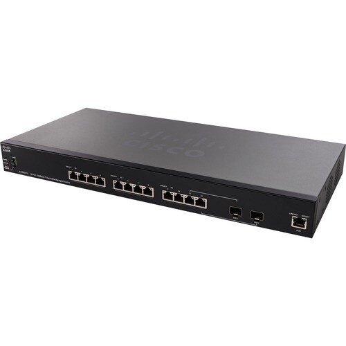 12 PORT 10GBASE-T STACKABLE MANAGED SWITCH REMANUFACTURED - SX350X-12-K9-NA-RF - Image 2