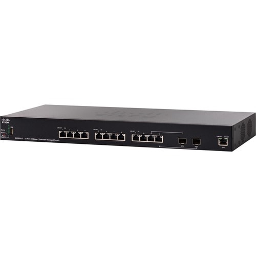 12 PORT 10GBASE-T STACKABLE MANAGED SWITCH REMANUFACTURED - SX350X-12-K9-NA-RF - Image 3