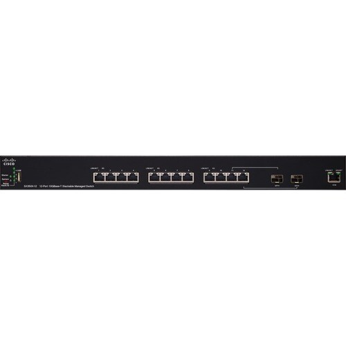 12 PORT 10GBASE-T STACKABLE MANAGED SWITCH REMANUFACTURED - SX350X-12-K9-NA-RF