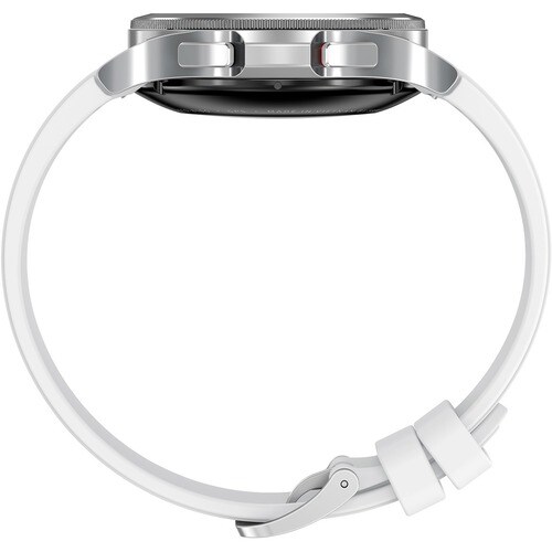 Samsung Galaxy Watch4 Classic, 42mm, Silver, Bluetooth - Accelerometer, Gyro Sensor, Barometer, Ambient Light Sensor, Digital Compass, Optical Heart Rate Sensor, Electrical Heart Sensor - Text Messaging, Music - SM-R880NZSAXAA - Image 4