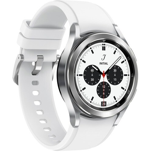Samsung Galaxy Watch4 Classic, 42mm, Silver, Bluetooth - Accelerometer, Gyro Sensor, Barometer, Ambient Light Sensor, Digital Compass, Optical Heart Rate Sensor, Electrical Heart Sensor - Text Messaging, Music - SM-R880NZSAXAA - Image 5