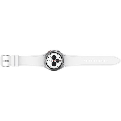 Samsung Galaxy Watch4 Classic, 42mm, Silver, Bluetooth - Accelerometer, Gyro Sensor, Barometer, Ambient Light Sensor, Digital Compass, Optical Heart Rate Sensor, Electrical Heart Sensor - Text Messaging, Music - SM-R880NZSAXAA - Image 6