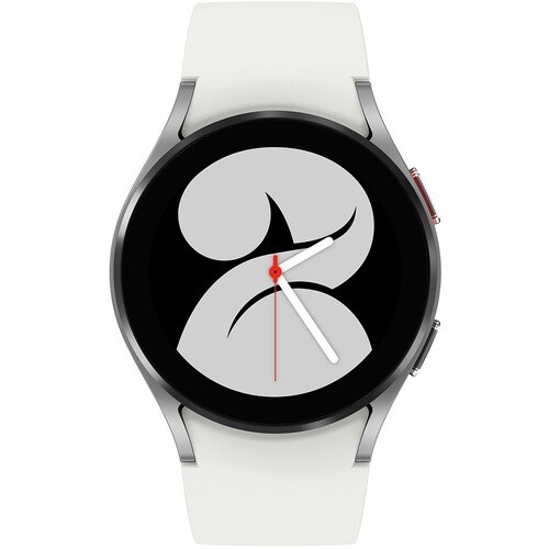 Samsung Galaxy Watch4, 40mm, Silver, Bluetooth - Accelerometer, Gyro Sensor, Barometer, Ambient Light Sensor, Digital Compass, Optical Heart Rate Sensor, Electrical Heart Sensor - Text Messaging, Music Player - SM-R860NZSAXAA - Image 2
