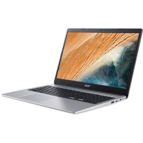 Acer Chromebook 315 CB315-3H-C19A 15.6" Chromebook - HD - Intel Celeron N4020 - 4 GB - 64 GB Flash Memory - English (US) Keyboard - Pure Silver - - NX.ATDAA.001 - Image 5