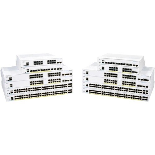 Cisco Business 350 CBS350-24FP-4X Ethernet Switch - 24 Ports - Manageable - Gigabit Ethernet, 10 Gigabit Ethernet - 1000Base-T, 10GBase-X - 3 Layer Supported - Modular - 47.14 - CBS350-24FP-4X-BR - Image 2