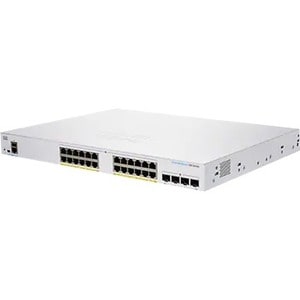 Cisco Business 350 CBS350-24FP-4X Ethernet Switch - 24 Ports - Manageable - Gigabit Ethernet, 10 Gigabit Ethernet - 1000Base-T, 10GBase-X - 3 Layer Supported - Modular - 47.14 - CBS350-24FP-4X-BR