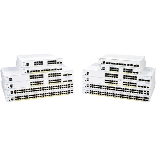 Cisco Business 350 CBS350-24P-4X Ethernet Switch - 24 Ports - Manageable - Gigabit Ethernet, 10 Gigabit Ethernet - 1000Base-T, 10GBase-X - 3 Layer Supported - Modular - 35.72 - CBS350-24P-4X-BR - Image 2