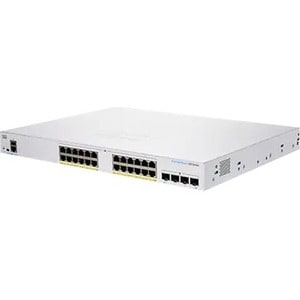 Cisco Business 350 CBS350-24P-4X Ethernet Switch - 24 Ports - Manageable - Gigabit Ethernet, 10 Gigabit Ethernet - 1000Base-T, 10GBase-X - 3 Layer Supported - Modular - 35.72 - CBS350-24P-4X-BR