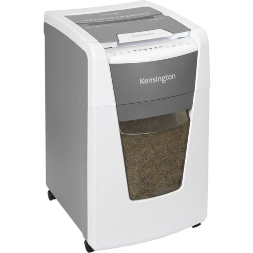 Kensington OfficeAssist Auto Feed Shredder A3000-HS Anti-Jam Micro Cut - Continuous Shredder - Micro Cut - 8 Per Pass - for shredding Paper, Staples, Paper Clip, Credit Card, - K52051AM - Image 3
