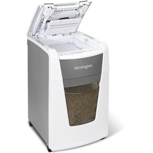 Kensington OfficeAssist Auto Feed Shredder A3000-HS Anti-Jam Micro Cut - Continuous Shredder - Micro Cut - 8 Per Pass - for shredding Paper, Staples, Paper Clip, Credit Card, - K52051AM - Image 4