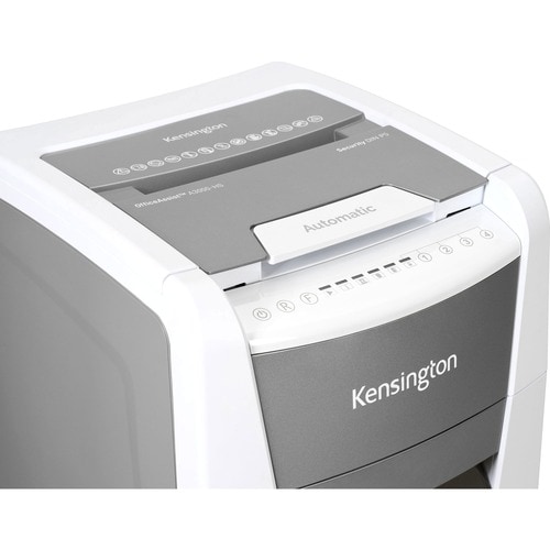 Kensington OfficeAssist Auto Feed Shredder A3000-HS Anti-Jam Micro Cut - Continuous Shredder - Micro Cut - 8 Per Pass - for shredding Paper, Staples, Paper Clip, Credit Card, - K52051AM - Image 7