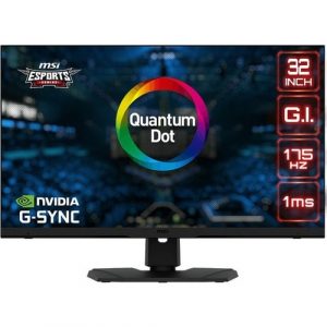 MSI Optix MPG321QRF-QD 32" Class WQHD Gaming LCD Monitor - 16:9 - 31.5" Viewable - Rapid IPS - Quantum Dot LED Backlight - 2560 x 1440 - 1.07 - OPTIXMPG321QRFQD