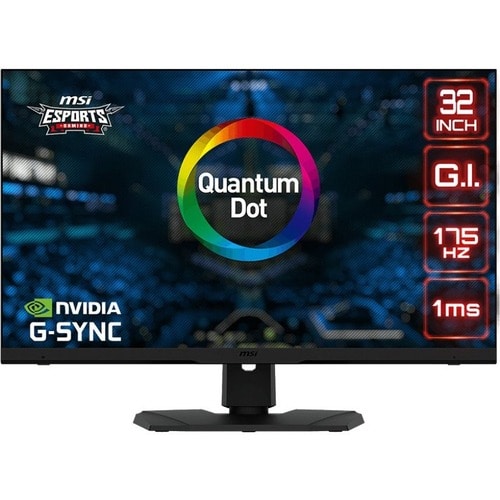 MSI Optix MPG321QRF-QD 32" Class WQHD Gaming LCD Monitor - 16:9 - 31.5" Viewable - Rapid IPS - Quantum Dot LED Backlight - 2560 x 1440 - 1.07 - OPTIXMPG321QRFQD