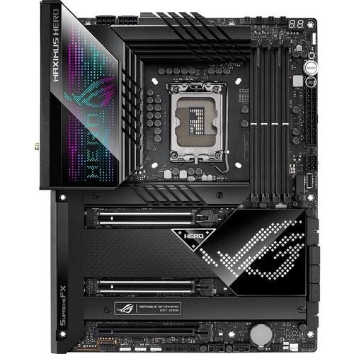 Asus ROG Maximus Z690 Hero Desktop Motherboard - Intel Z690 Chipset - Socket LGA-1700 - Intel Optane Memory Ready - ATX - Pentium Gold, Celeron, Core i5, Core - ROGMAXIMUSZ690HERO