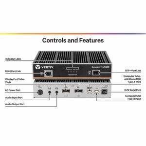 Vertiv DUAL DP EXTENDER 4K60 USB2.0 LV5520T-400